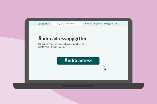 Dekorativ bild som visar en vy på verksamt.se.
